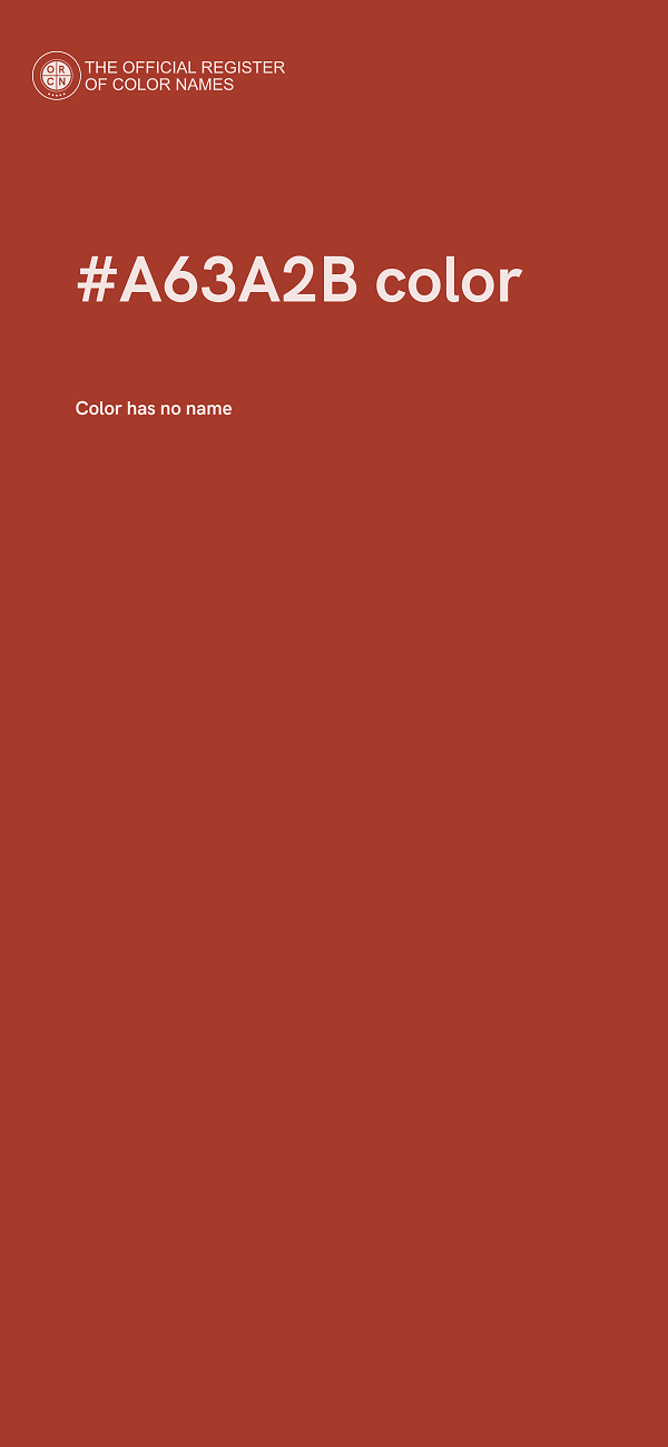 #A63A2B color image