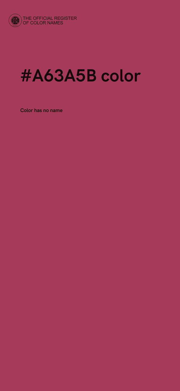 #A63A5B color image