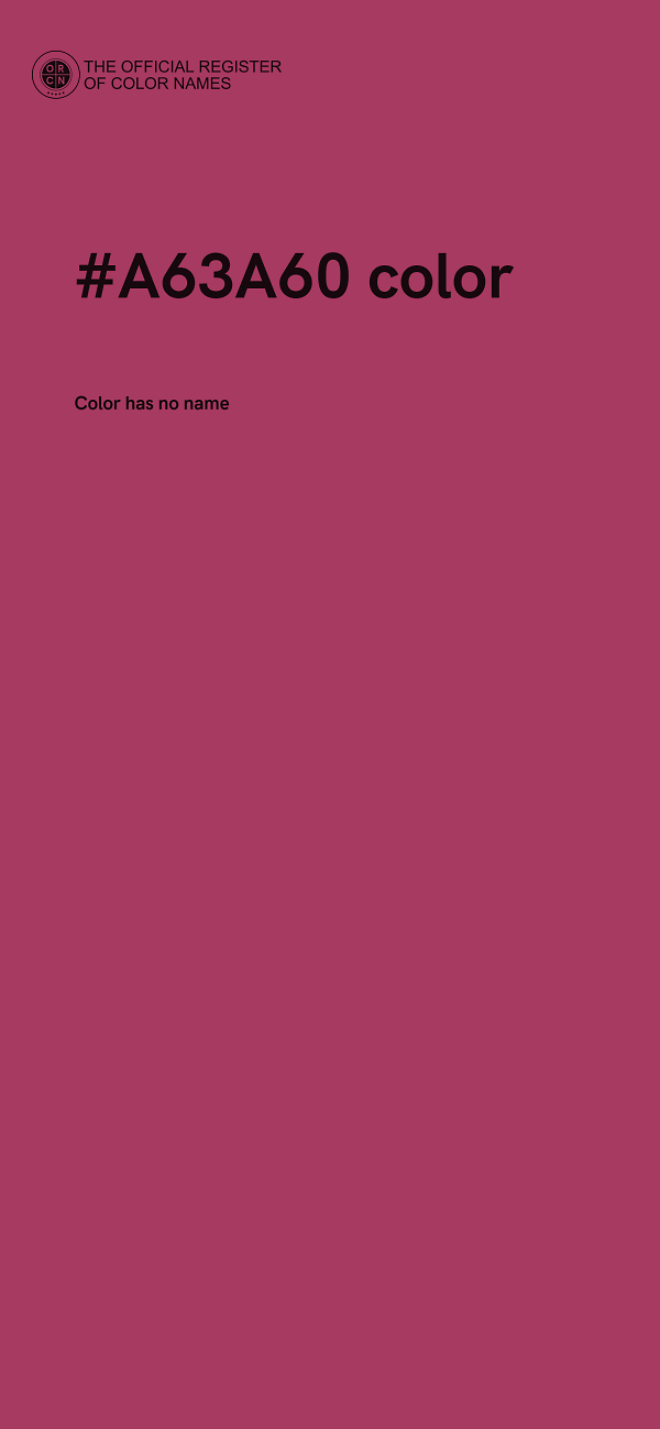 #A63A60 color image