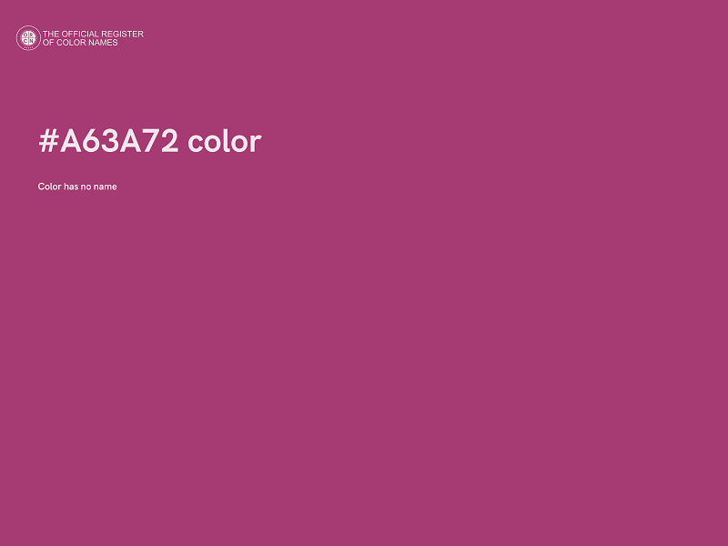 #A63A72 color image