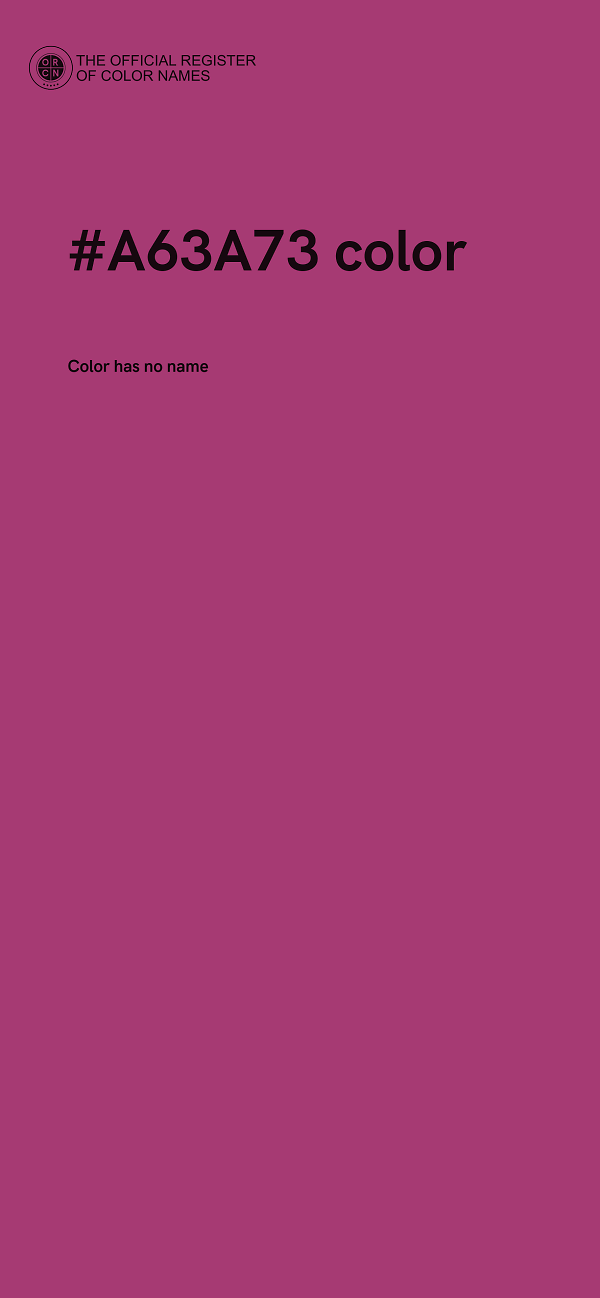 #A63A73 color image