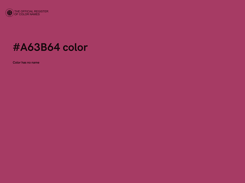 #A63B64 color image