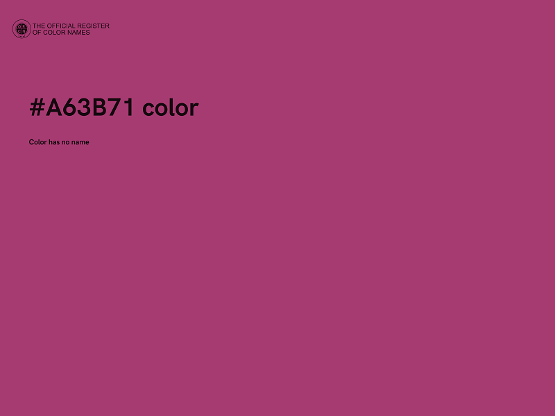 #A63B71 color image