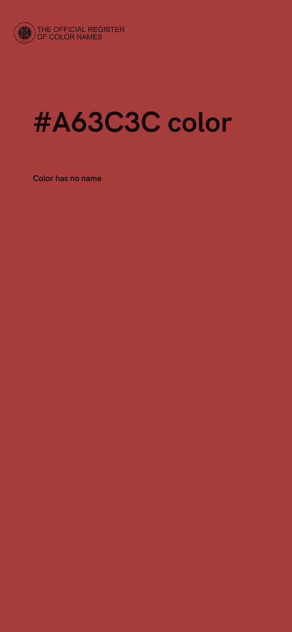 #A63C3C color image