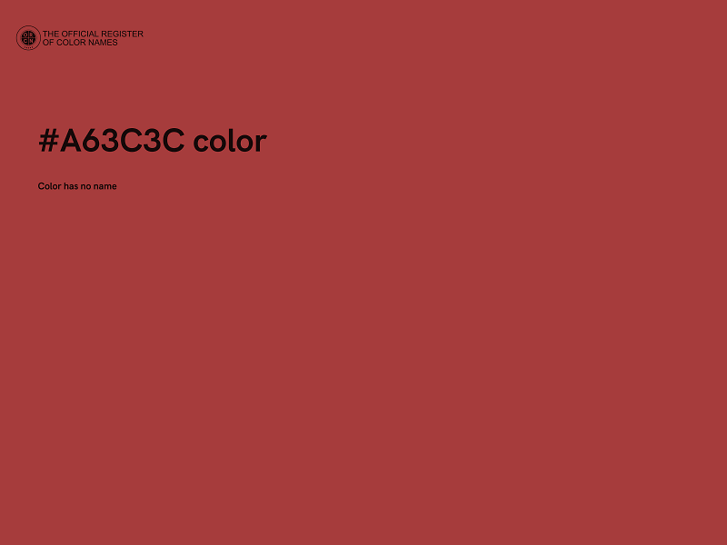 #A63C3C color image