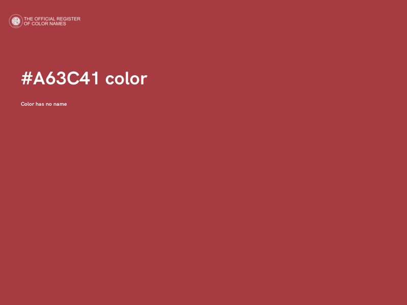 #A63C41 color image