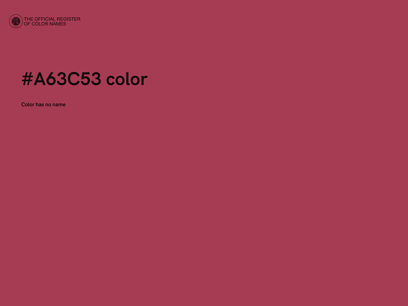 #A63C53 color image