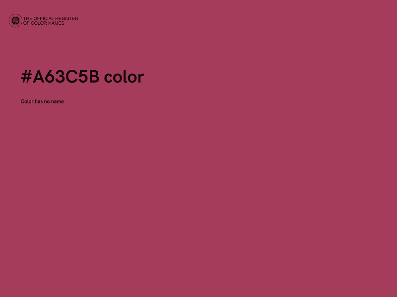 #A63C5B color image