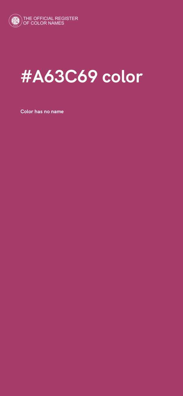 #A63C69 color image