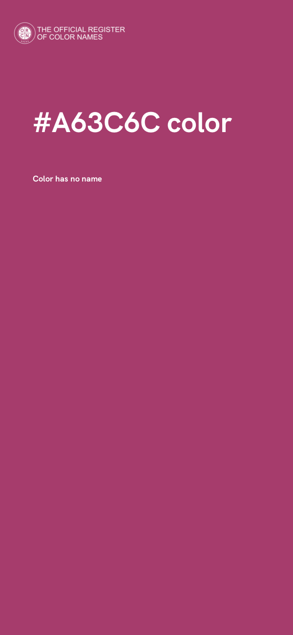 #A63C6C color image