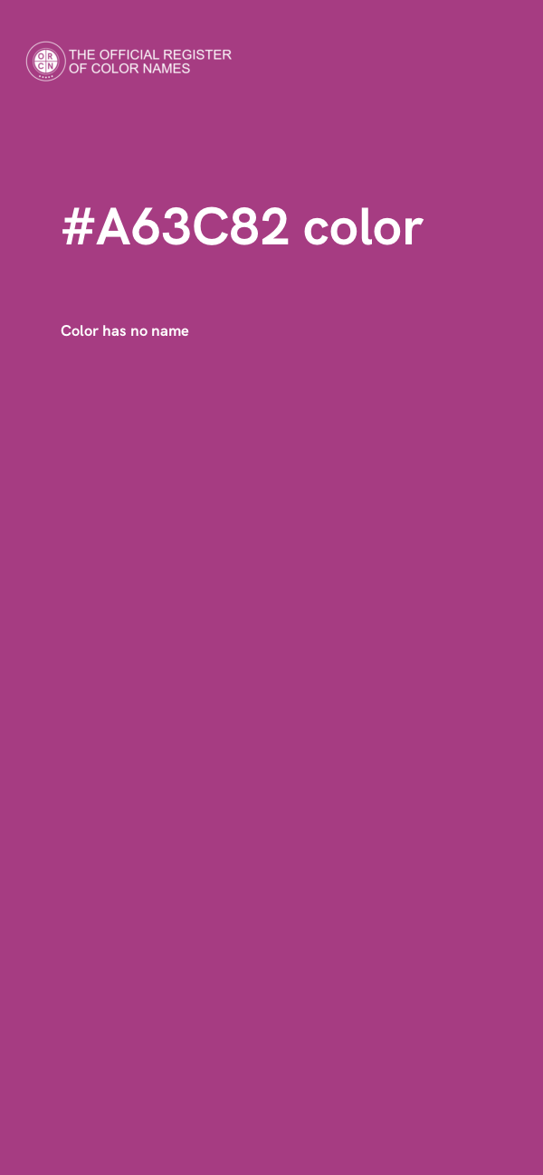 #A63C82 color image