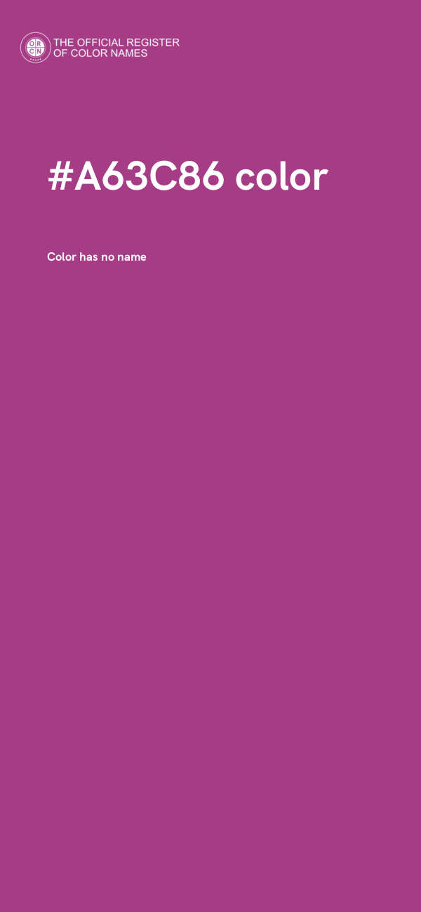 #A63C86 color image