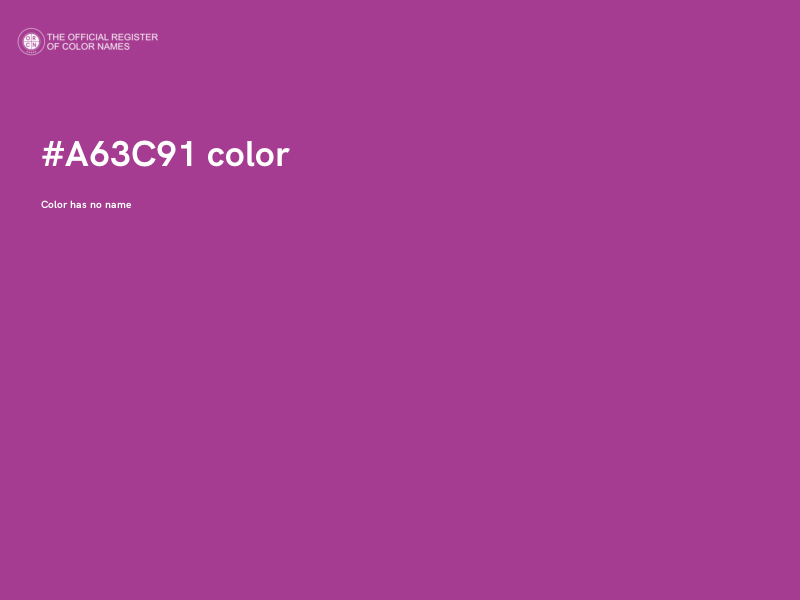 #A63C91 color image