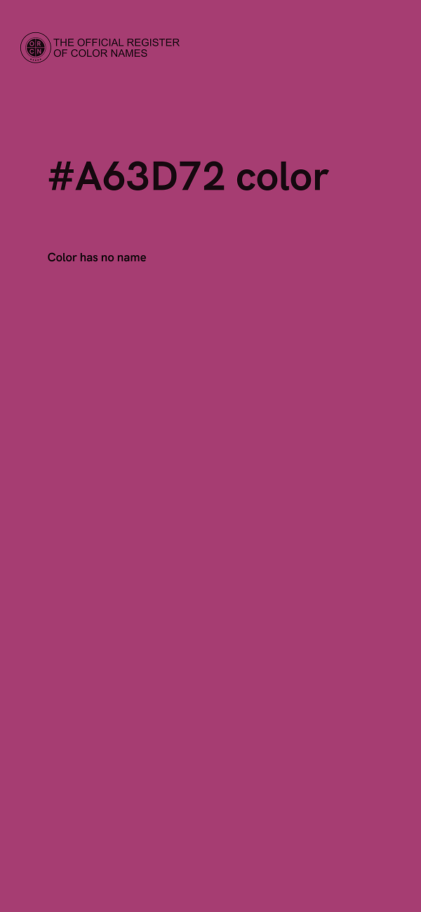 #A63D72 color image