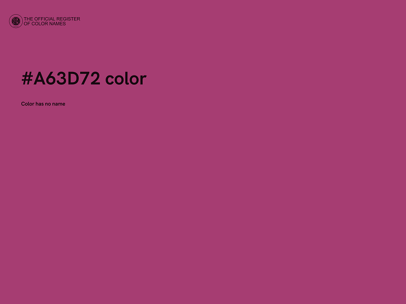 #A63D72 color image