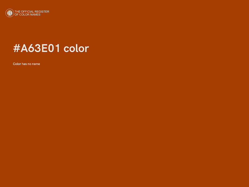 #A63E01 color image