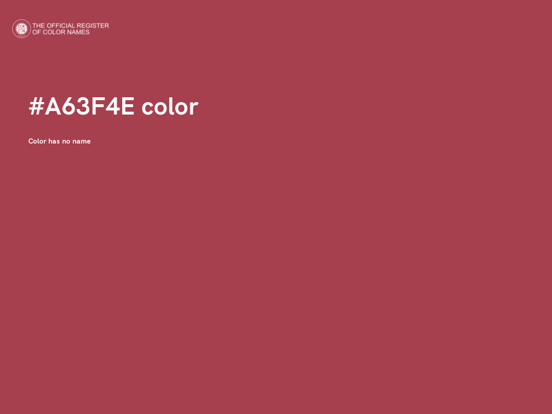 #A63F4E color image