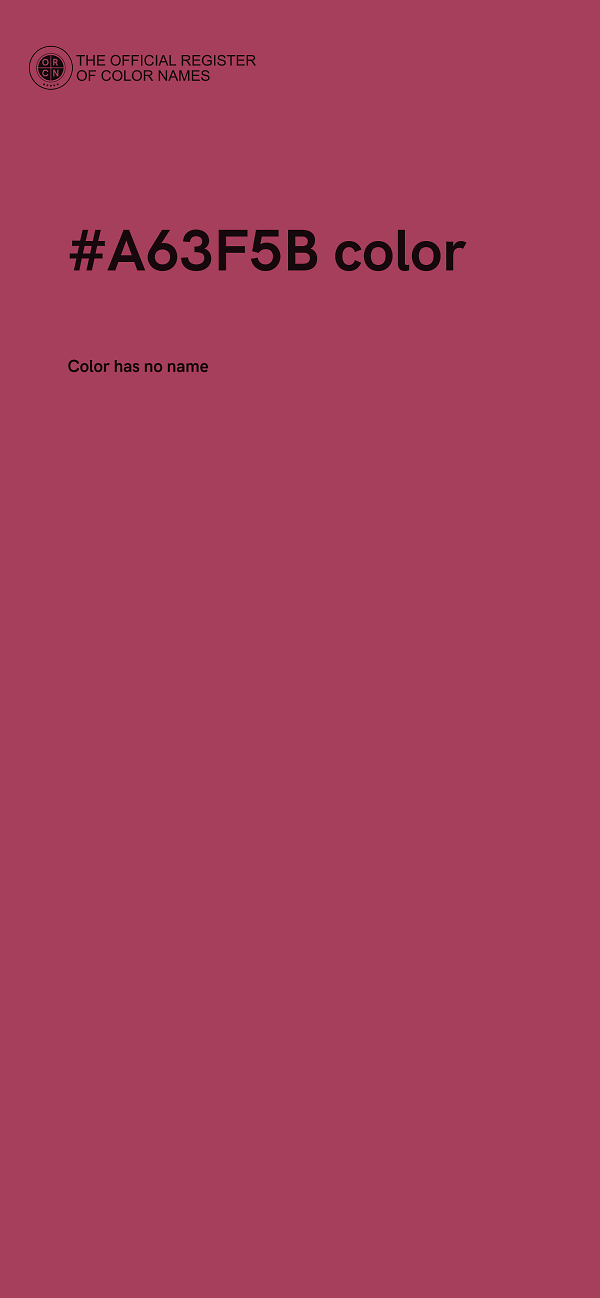 #A63F5B color image