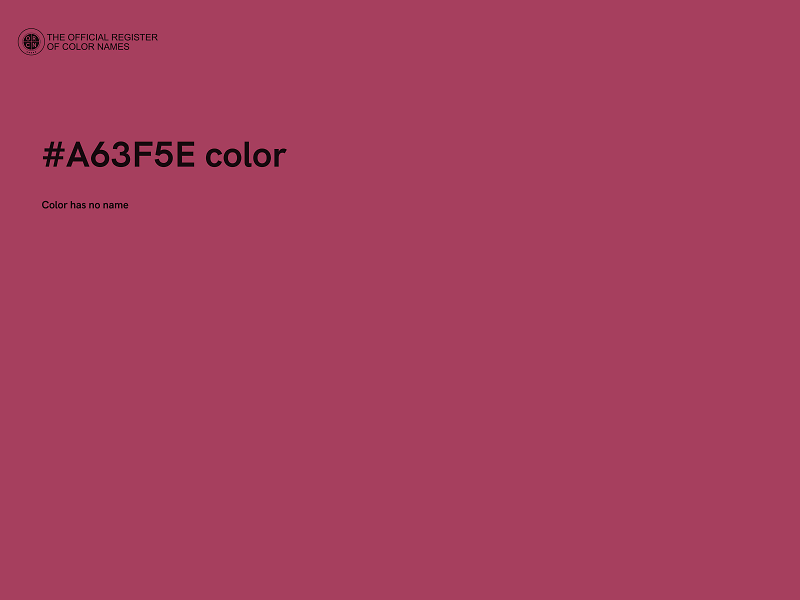 #A63F5E color image