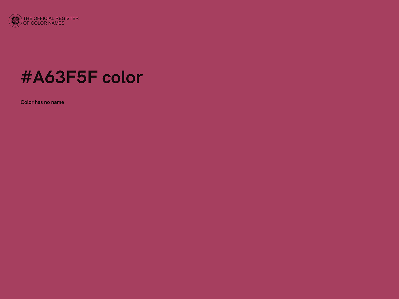 #A63F5F color image