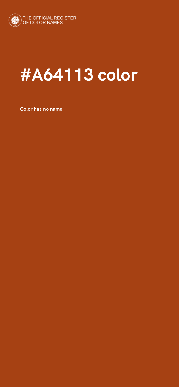 #A64113 color image