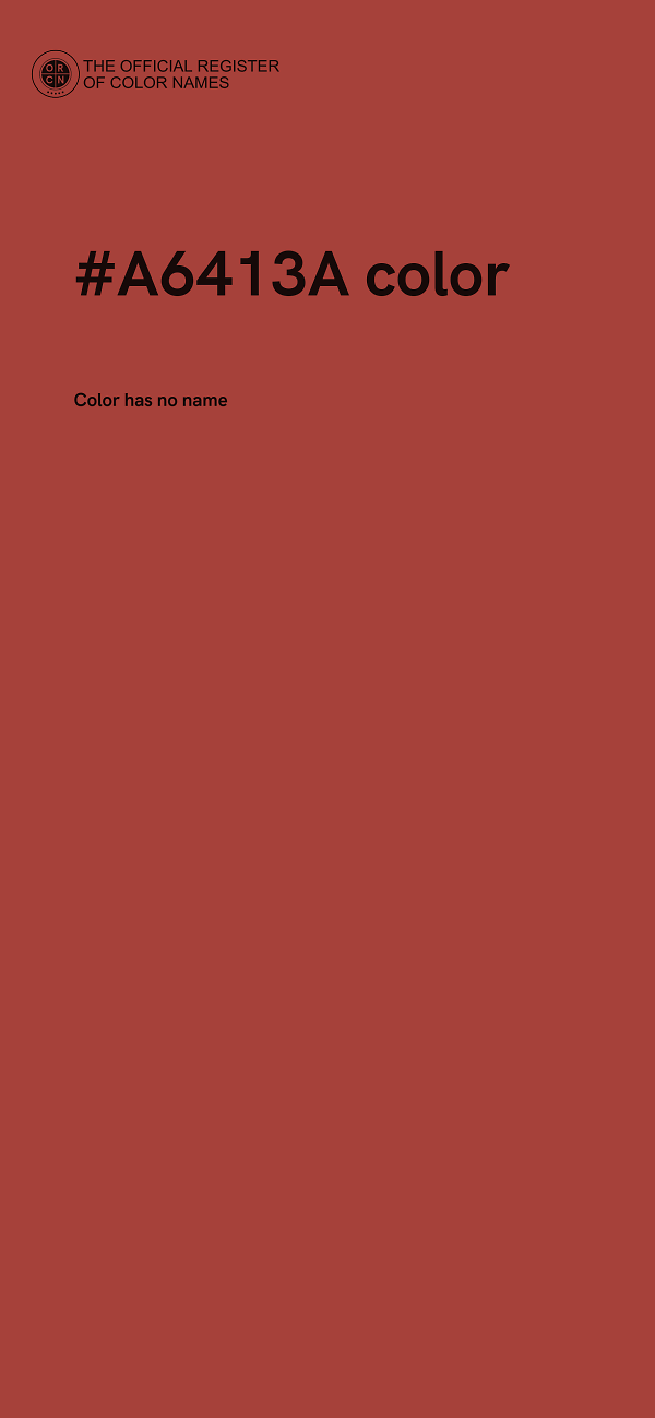 #A6413A color image