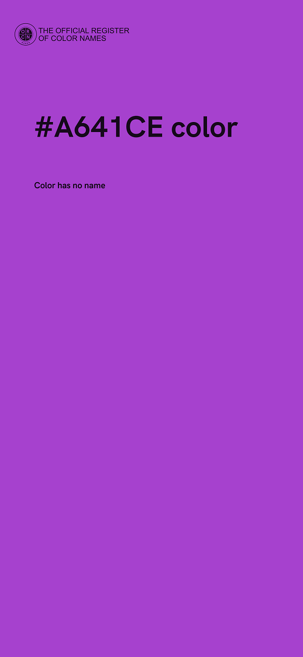 #A641CE color image