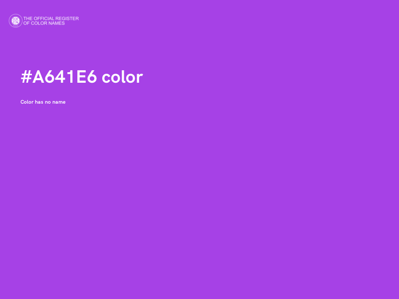 #A641E6 color image