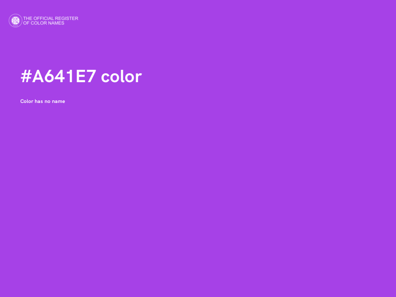 #A641E7 color image