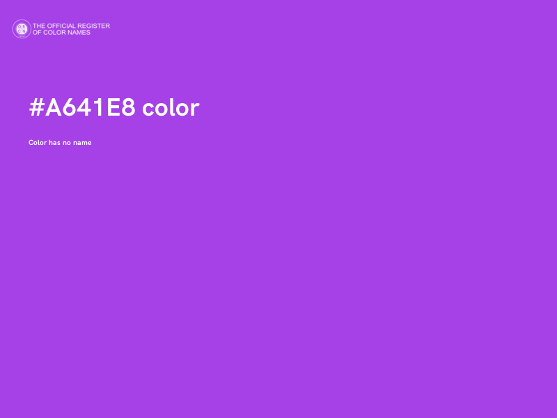 #A641E8 color image