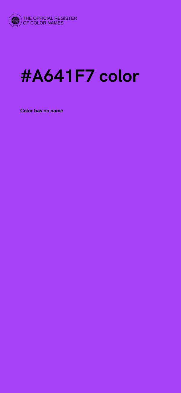 #A641F7 color image