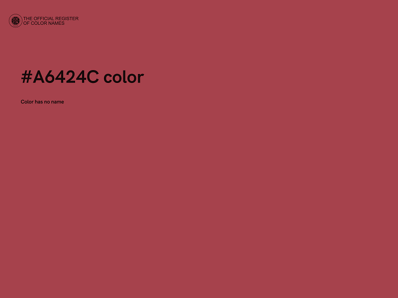 #A6424C color image