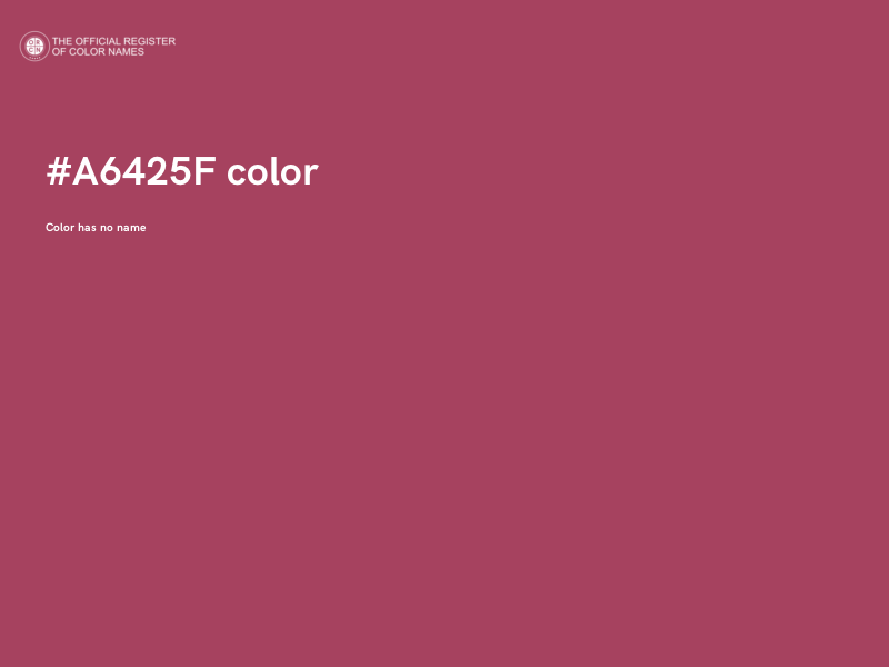#A6425F color image