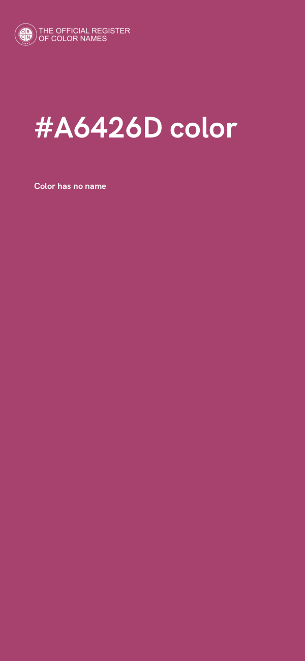 #A6426D color image