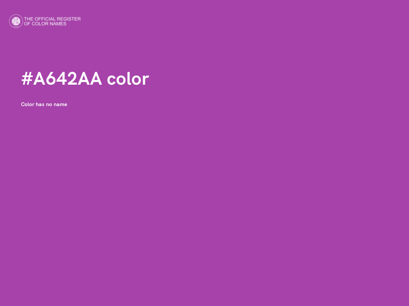 #A642AA color image