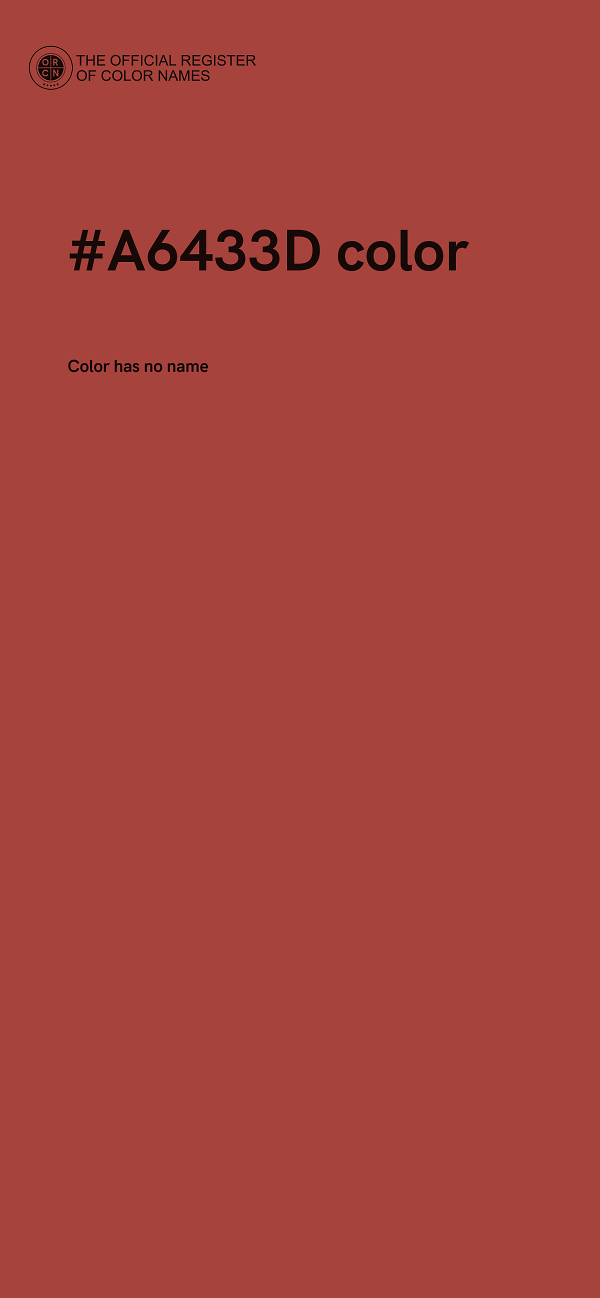 #A6433D color image