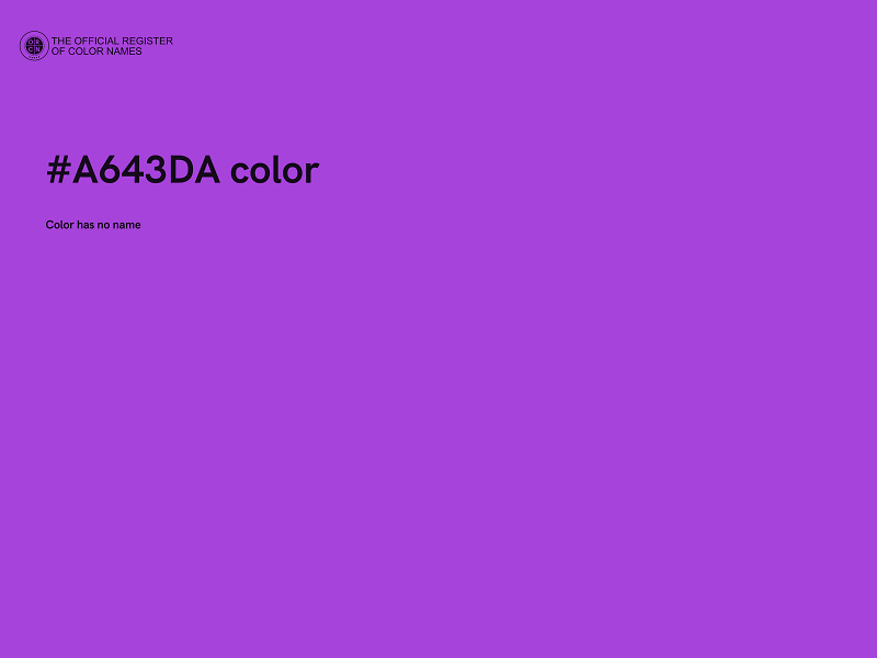 #A643DA color image