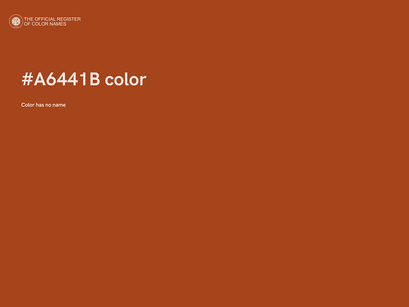 #A6441B color image