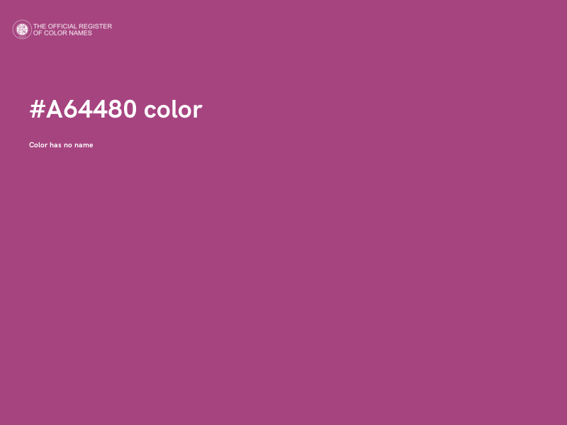 #A64480 color image