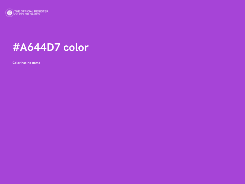 #A644D7 color image