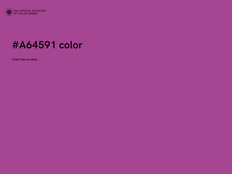 #A64591 color image