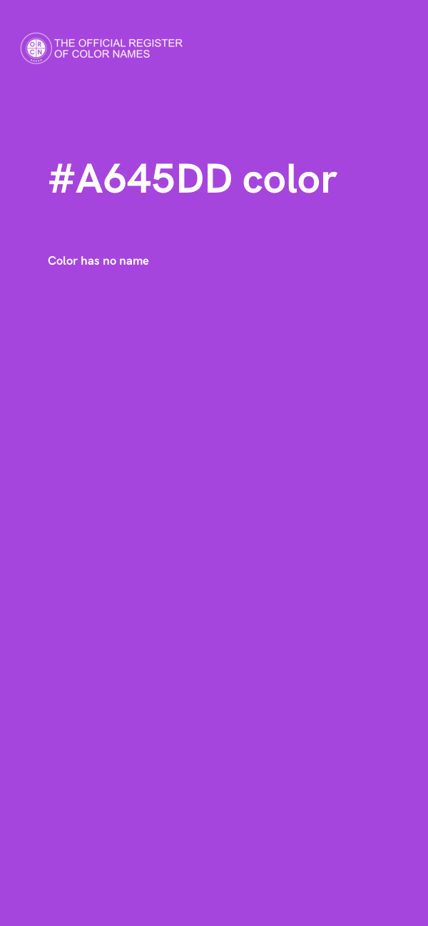 #A645DD color image