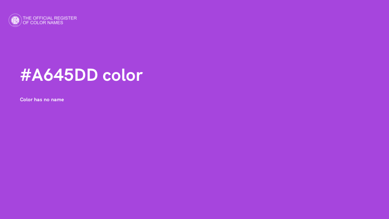 #A645DD color image