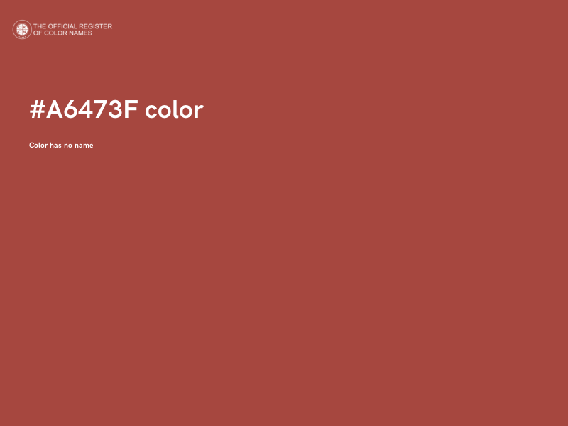#A6473F color image