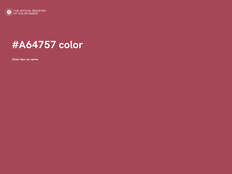 #A64757 color image