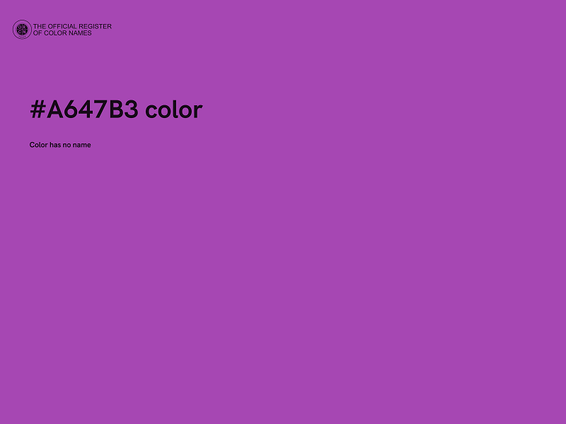 #A647B3 color image