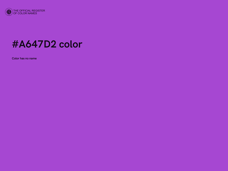 #A647D2 color image