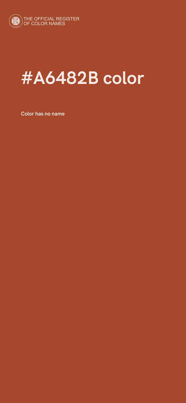 #A6482B color image