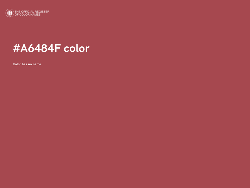 #A6484F color image