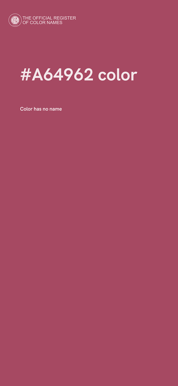 #A64962 color image